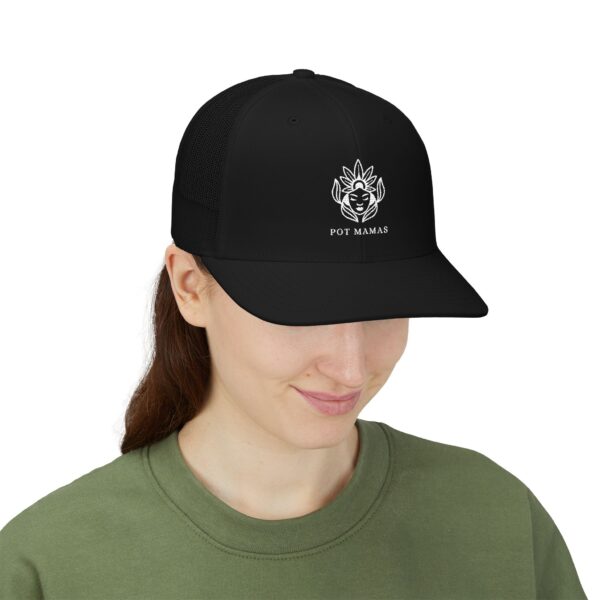 Pot Mamas Logo Trucker Hat - Image 4